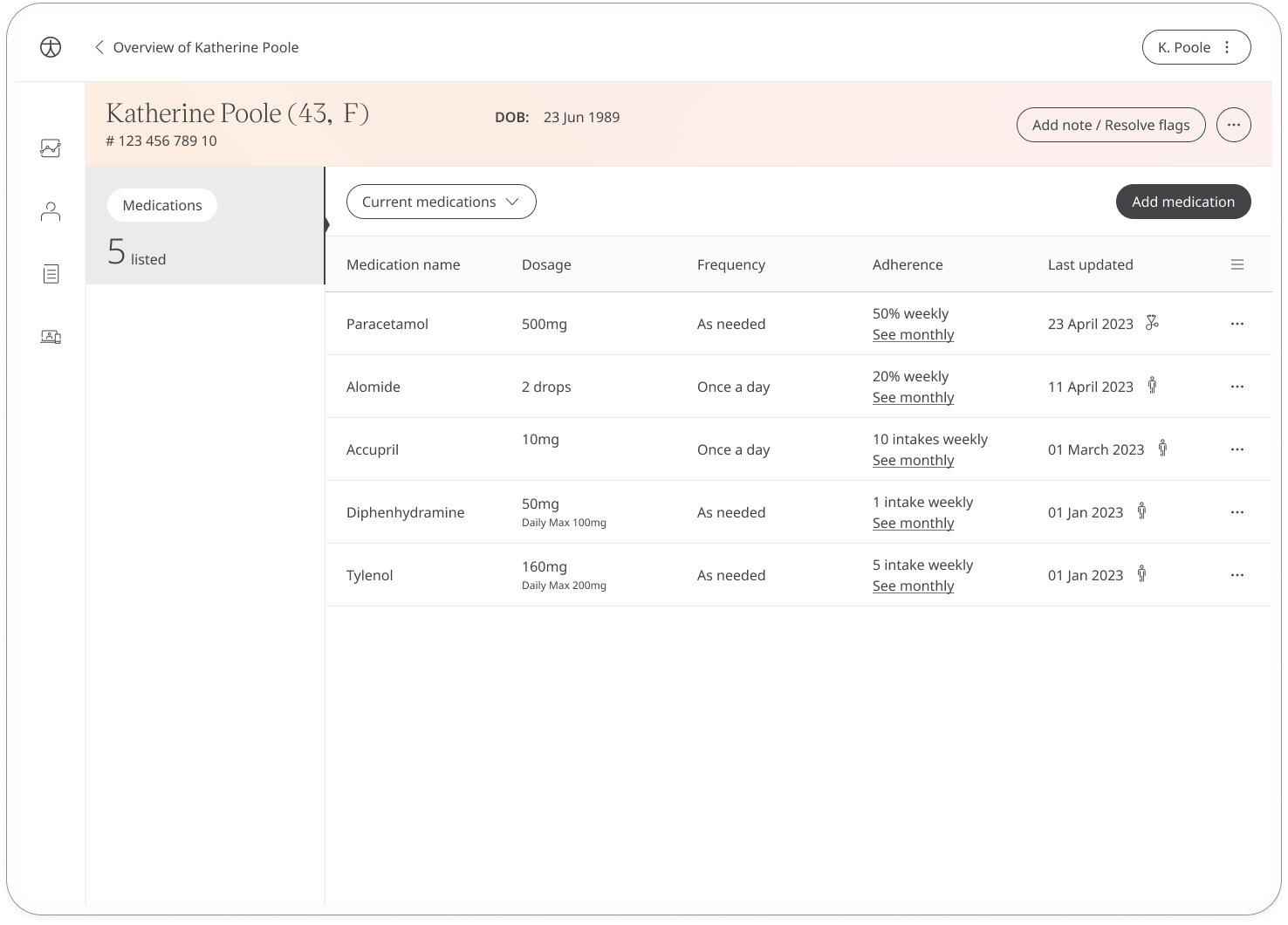 View patient heart rate in the Huma Portal