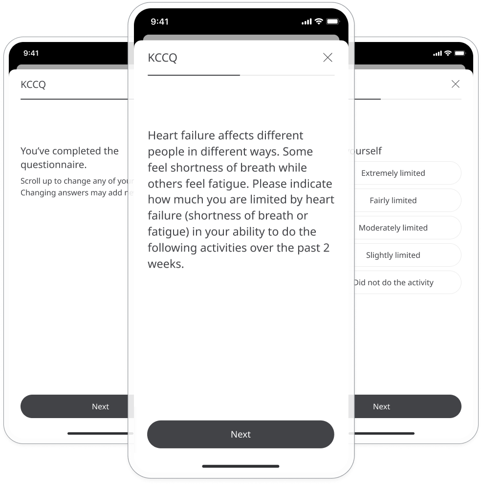 Kansas City Cardiomyopathy Questionnaire in the Huma App