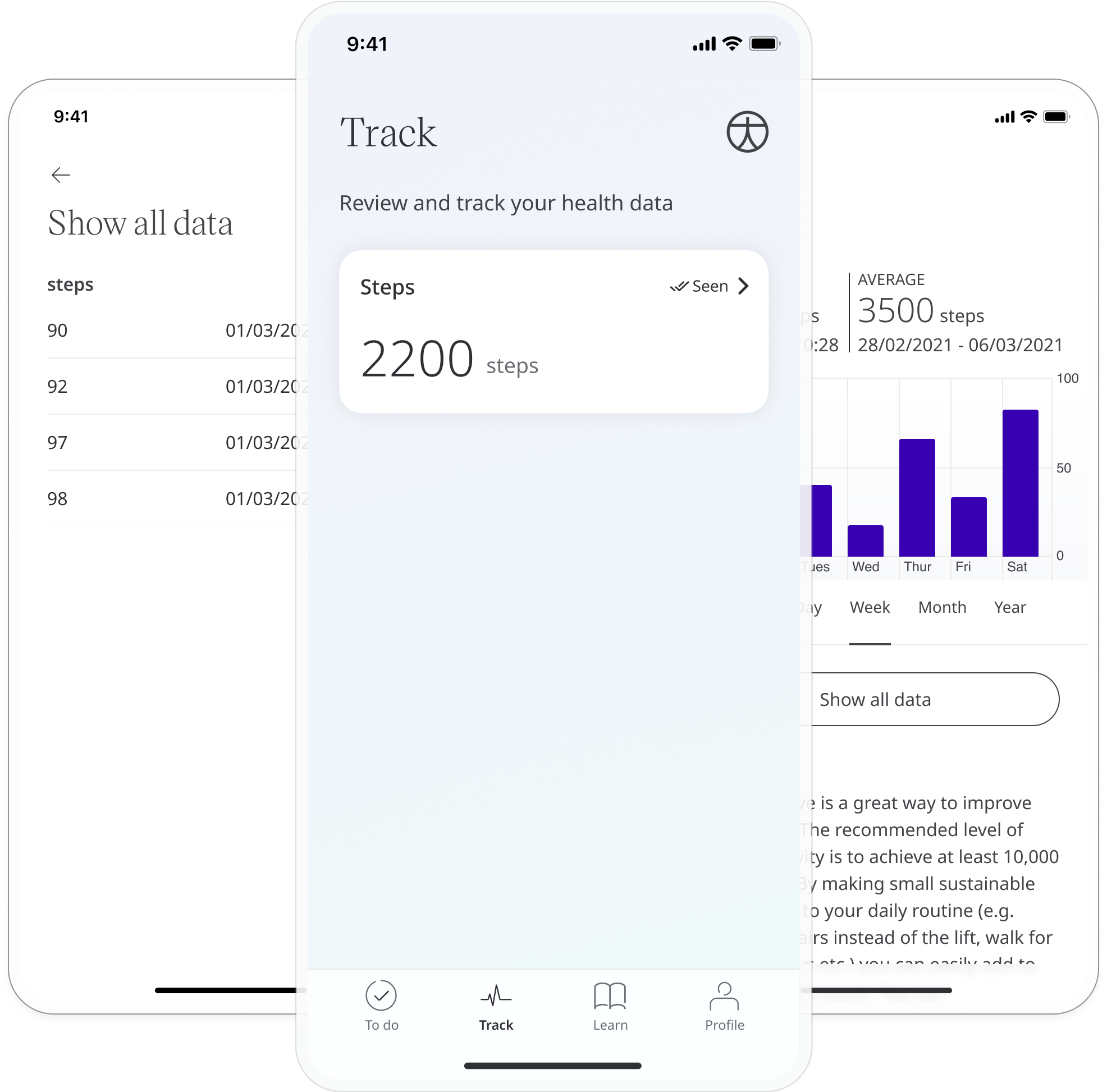 Adding steps tracking in the Huma App